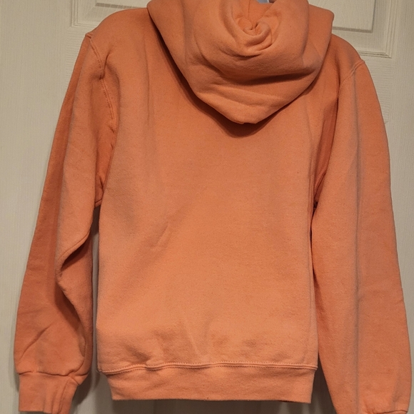 Russell Texas apparel xs salmon color pullover with hoodie - Picture 2 of 5